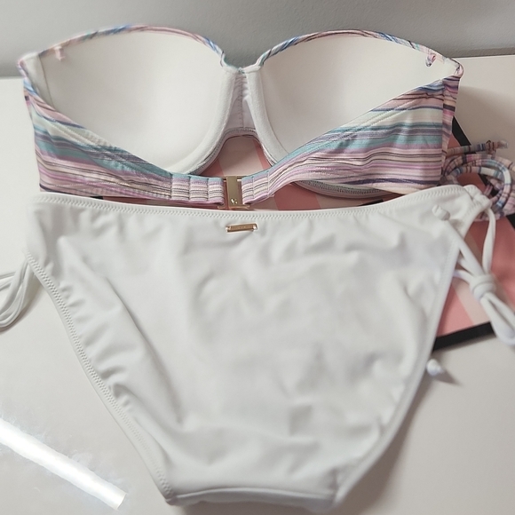 Victoria's Secret Bandeau Bikini - Top size 34C + size small bottoms - Picture 4 of 7